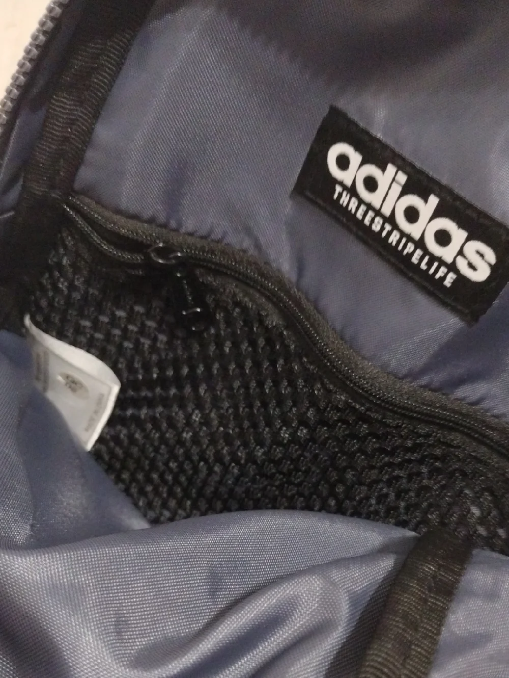 Adidas Convertible Sling Backpack Gray Jersey Rose Gold Athleisure Travel Bag - Picture 10 of 16